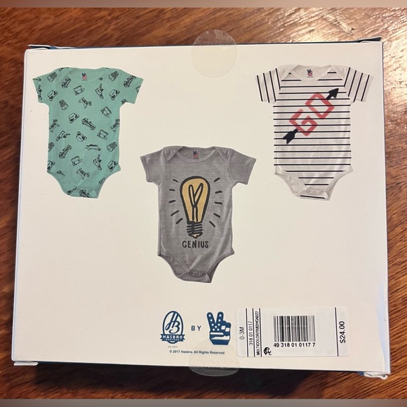 Junk Food 3 pack Graphic Print Onesies. 0-3 Mths. NIB Genius, Go Arrow, Variety - Picture 5 of 8